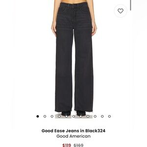 Good American good standard ease jeans size 25 black 324 NEW